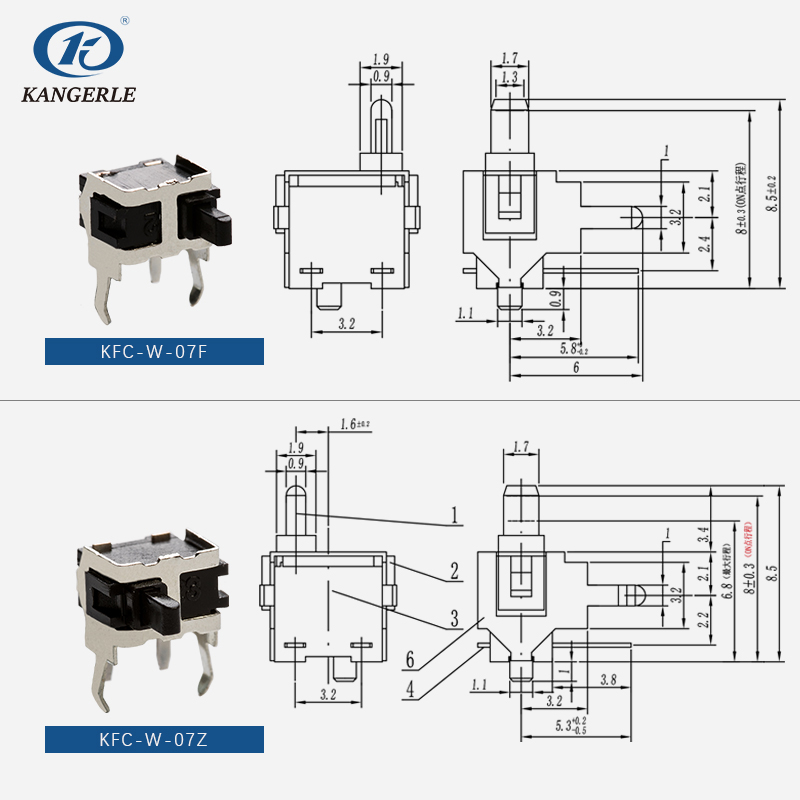 Detector switch KFC-W-07Z&F插图