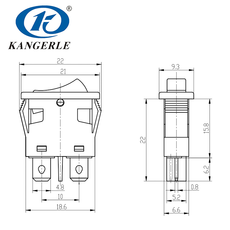 Waterproof Rocker Switch KCD3插图