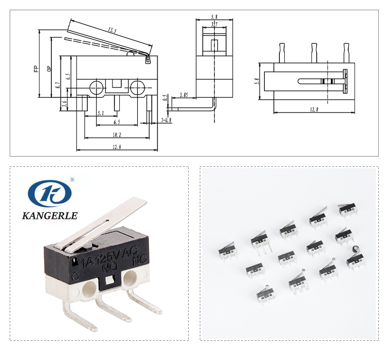 Micro switch KW10-1A-2C插图