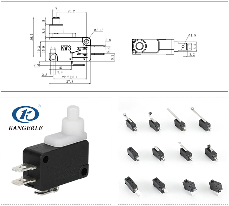 Micro switch KW3-6A-C-2插图