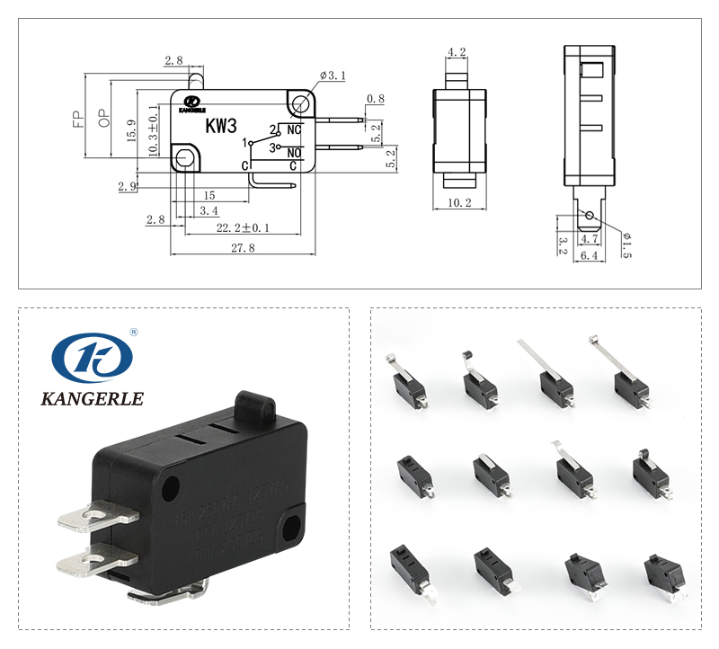Micro switch KW3-6A-C插图