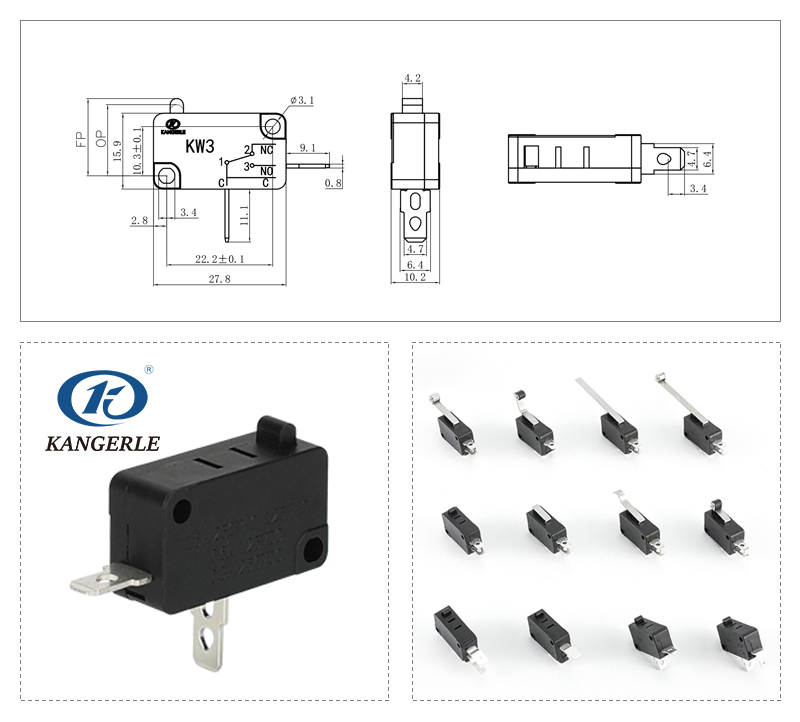 dpdt micro switch KW3-6C-A-Z 01插图