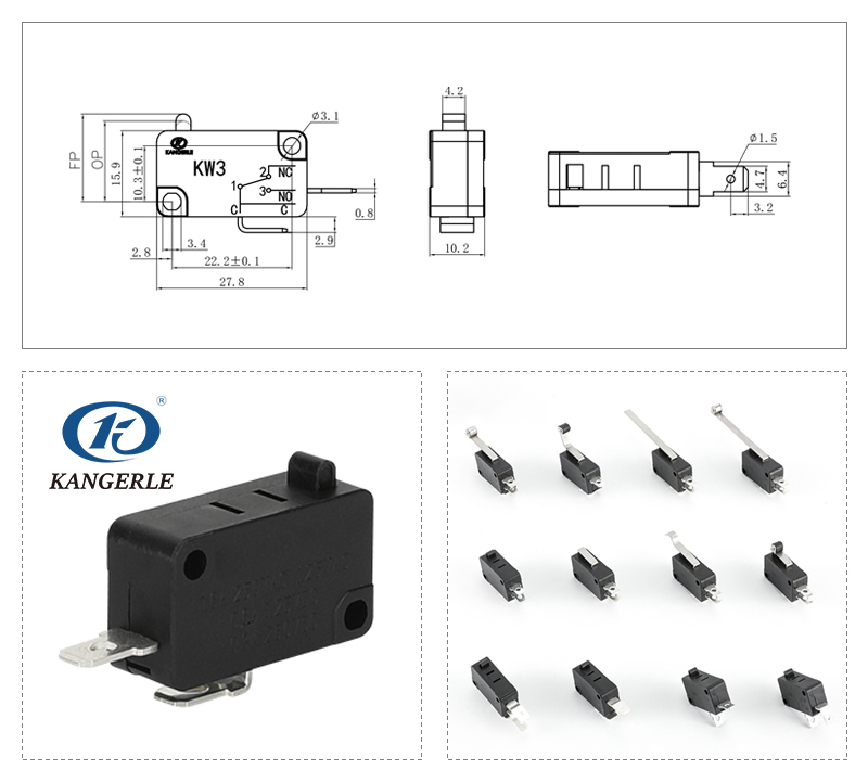 Micro switch limit KW3-6C-C插图
