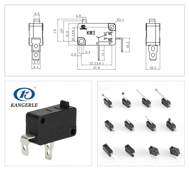 Mirco switch KW3-6C-F-Z插图