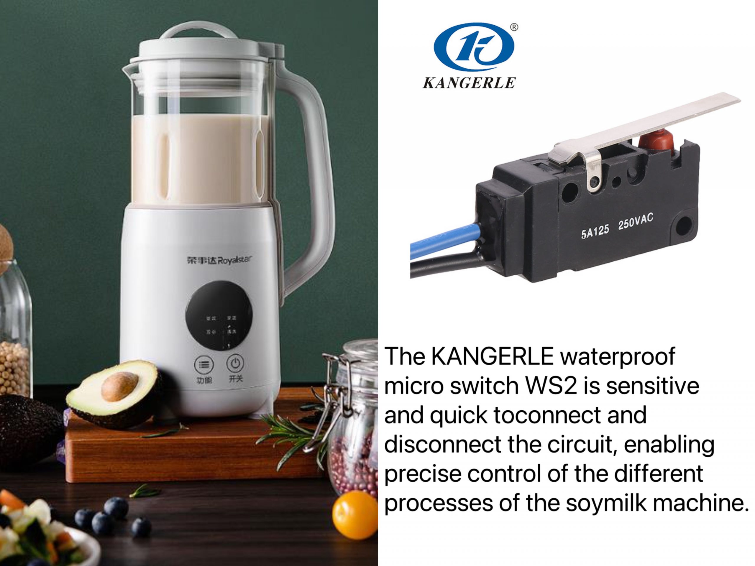 WATERPROOF MICRO SWITCH APPLICATION ON SOYBEAN MILK MACHINE插图1