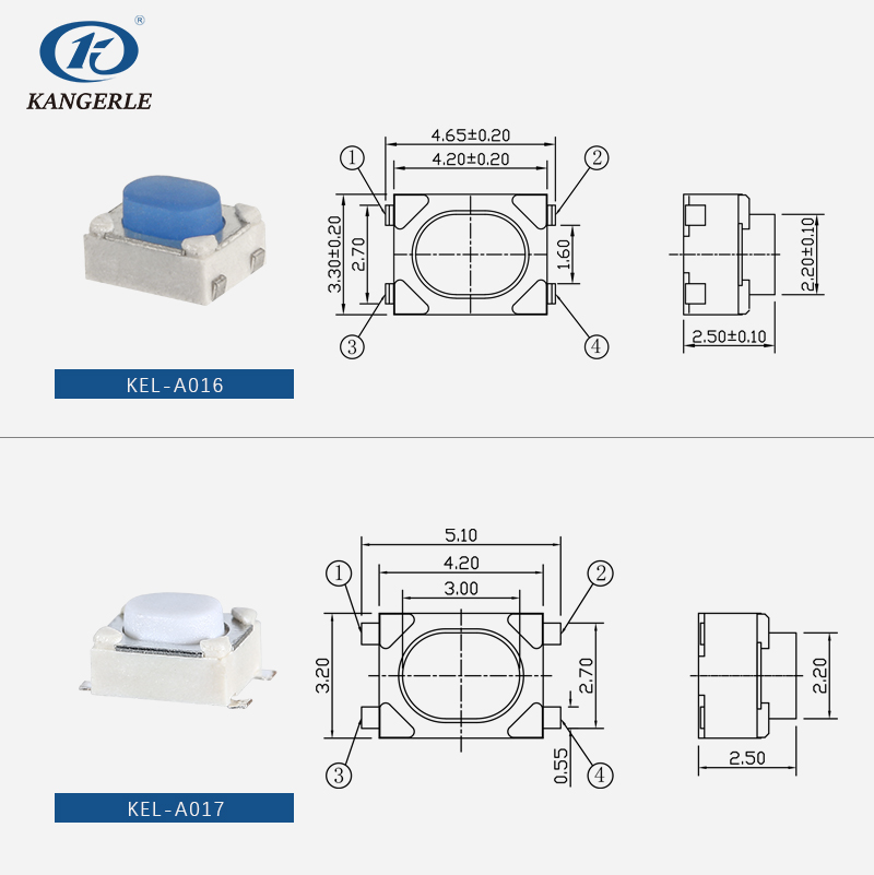 Tact switch 3×4 E-cigarette series插图