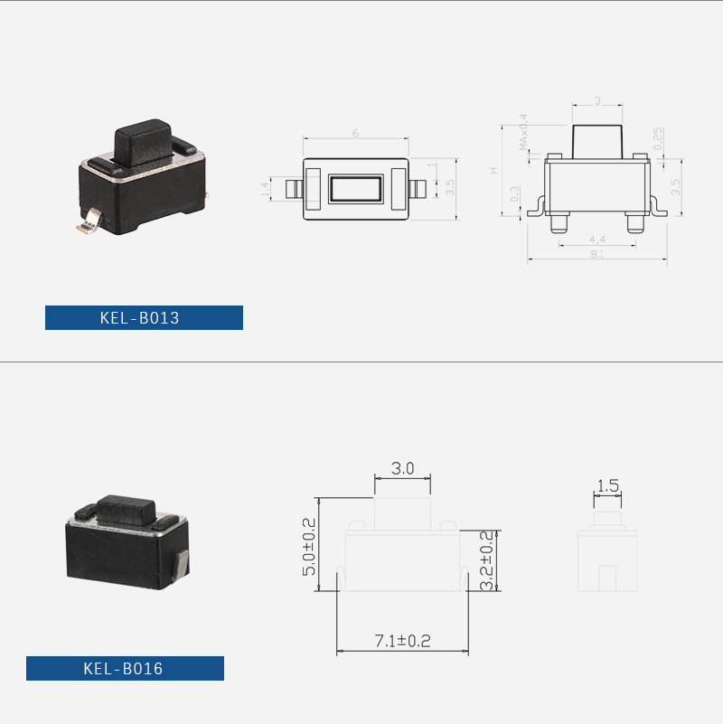 Tact switch 3×6 series插图1