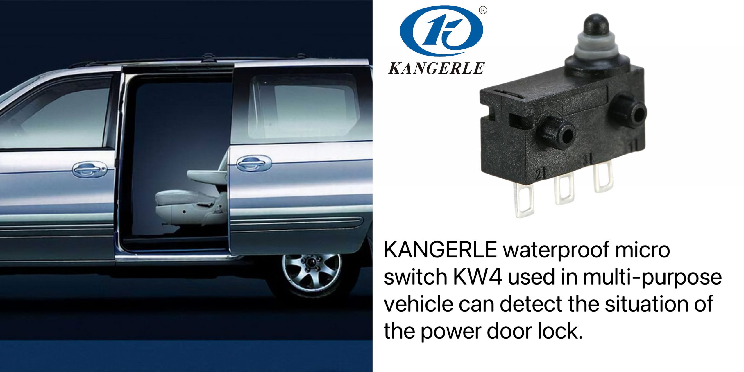 Waterproof micro switch in the commercial vehicle power door lock application插图