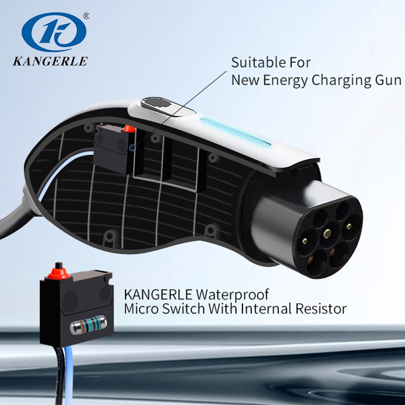 waterproof micro switch with internal resistor for charging gun