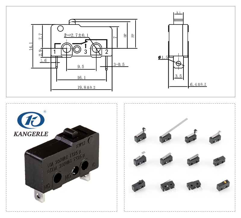 Micro switch KW12-3B-A