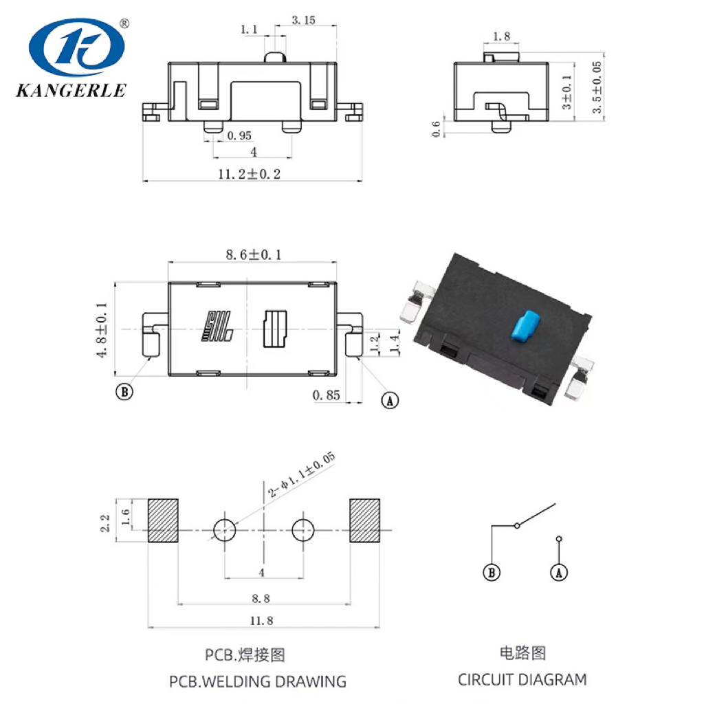 surface-mount micro switches for game controllers