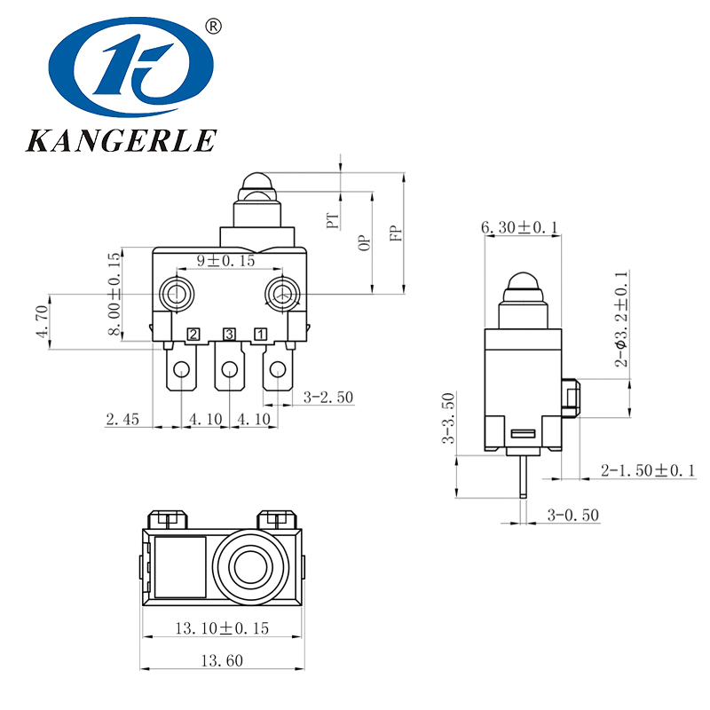 Subminiature Waterproof Plunger Micro Switch datasheet 
