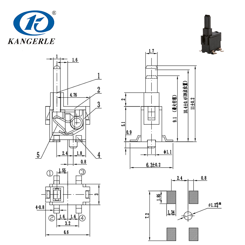 detector switch KFC-W-07AT-1B