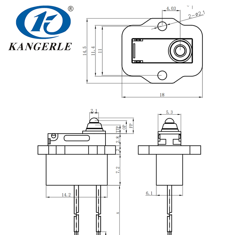 Miniature Sealed Micro Switch for New Energy Vehicle Charging Gun插图