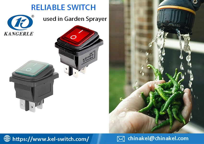 waterproof rocker switch for garden sprayer