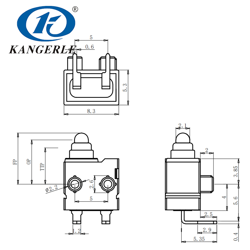Waterproof Micro Switch KW7-1B-E-B1插图