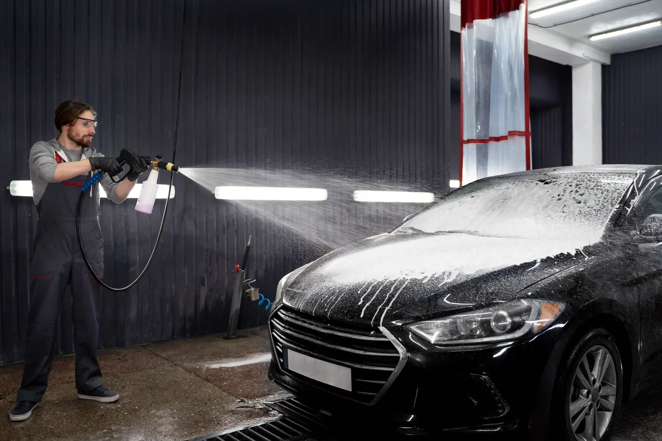 high-pressure car wash