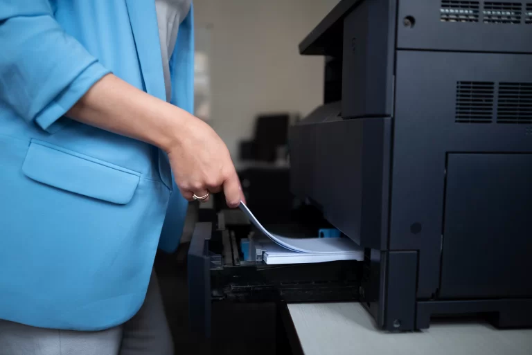 woman-working-office-using-printer