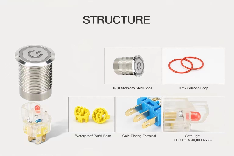 Metal Push Button Switches
