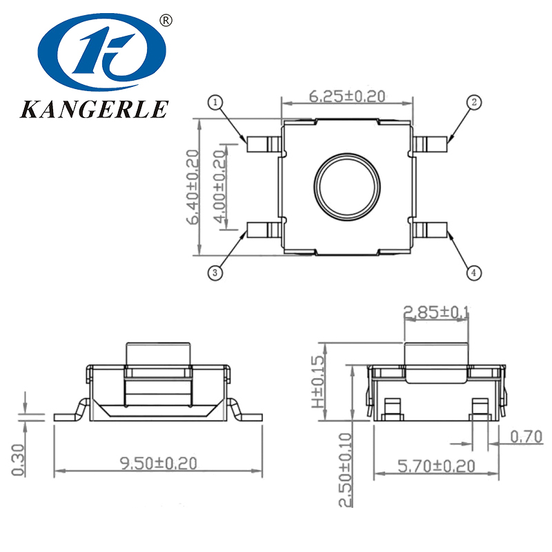 Tact Switch KEL-E006插图 Tact Switch KEL-E006插图