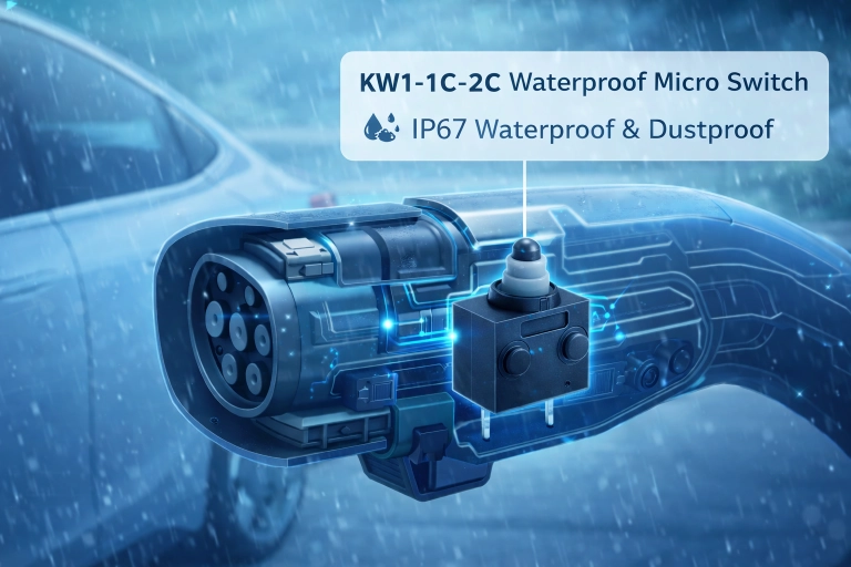 Waterproof Micro Switches KW1-1C-2C Boosting Reliability in New Energy Charging Guns