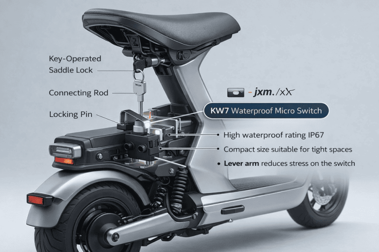 The Role of the KW7 Waterproof Micro Switch in Electric Bicycle Saddle Locks