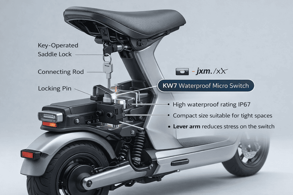 The Role of the KW7 Waterproof Micro Switch in Electric Bicycle Saddle Locks