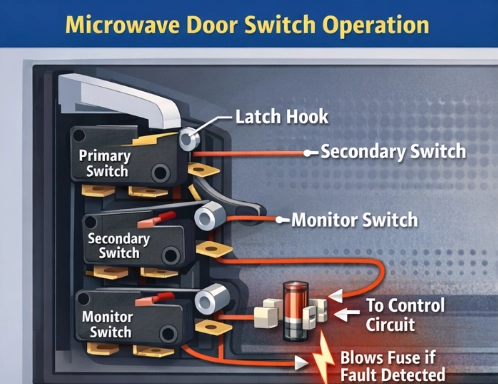 Microwave Door Switch Working Principle & Selection Guide