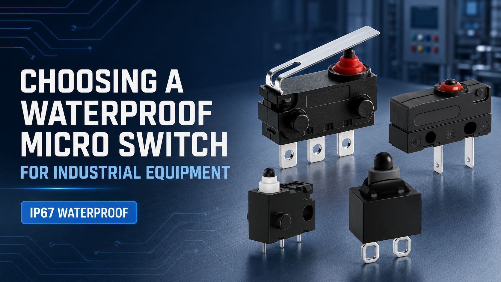 Choosing a Waterproof Micro Switch for Industrial Equipment插图2 CHOOSING A WATERPROOF MICRO SWITCH