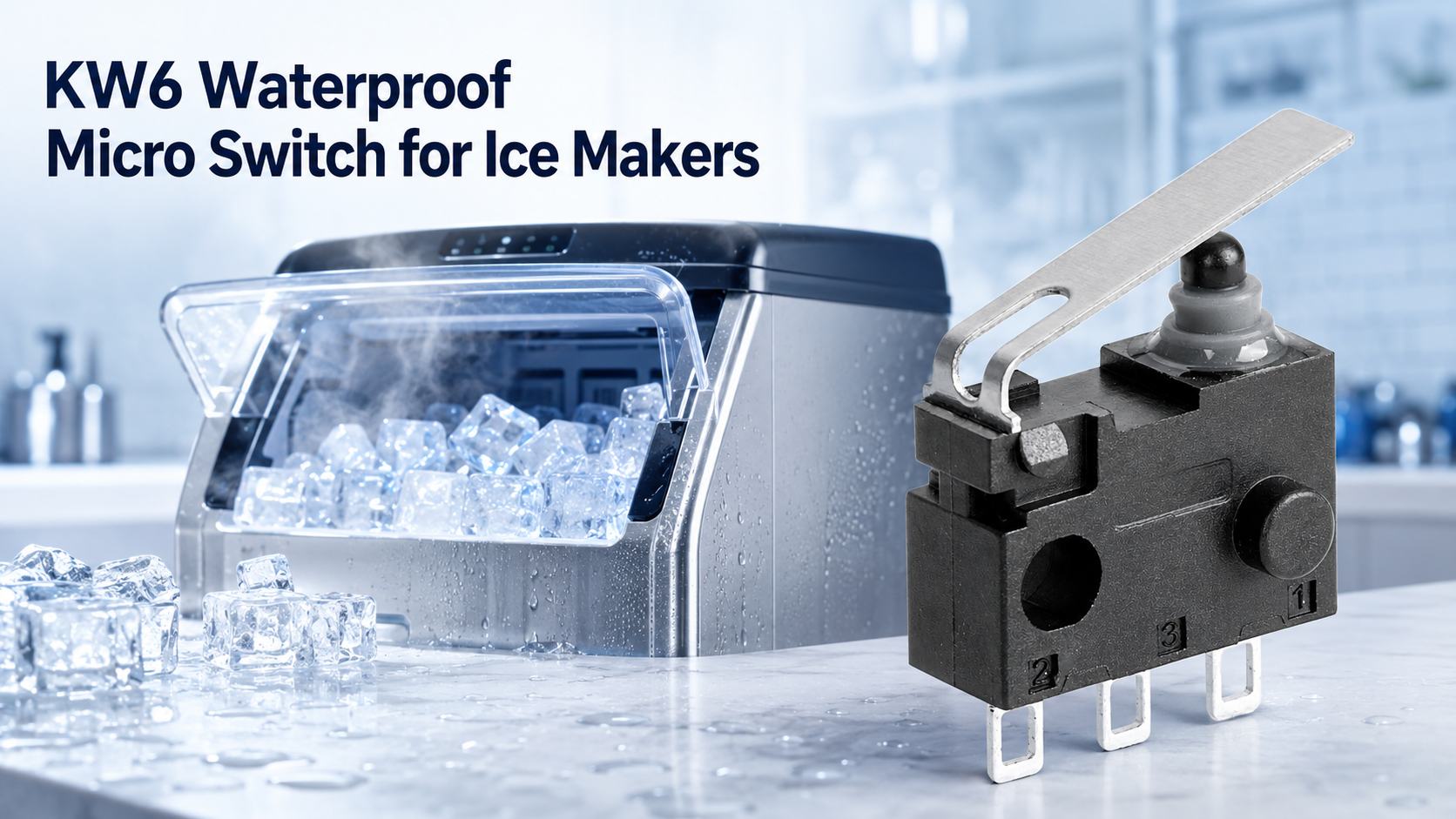 Kangerle KW6 Waterproof Micro Switch for Ice Makers插图 Kangerle KW6 Waterproof Micro Switch for Ice Makers