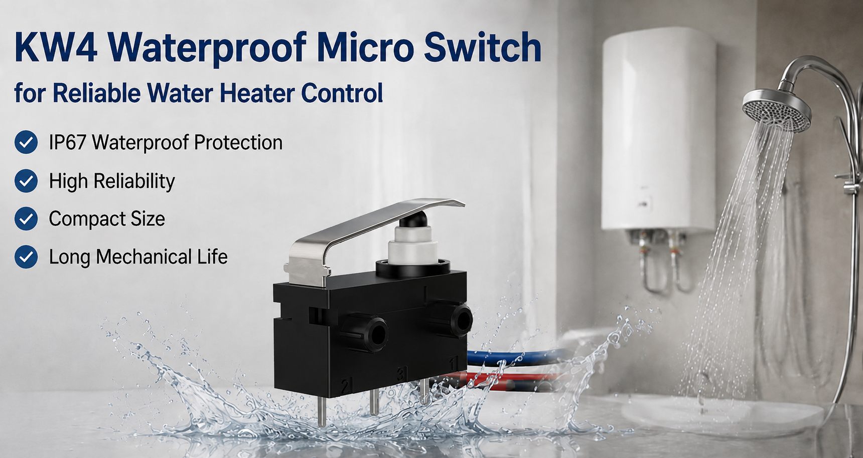 KW4 Waterproof Micro Switch for Reliable Water Heater Control插图 bcf50233-29e0-4c9f-bd26-0a289317133c