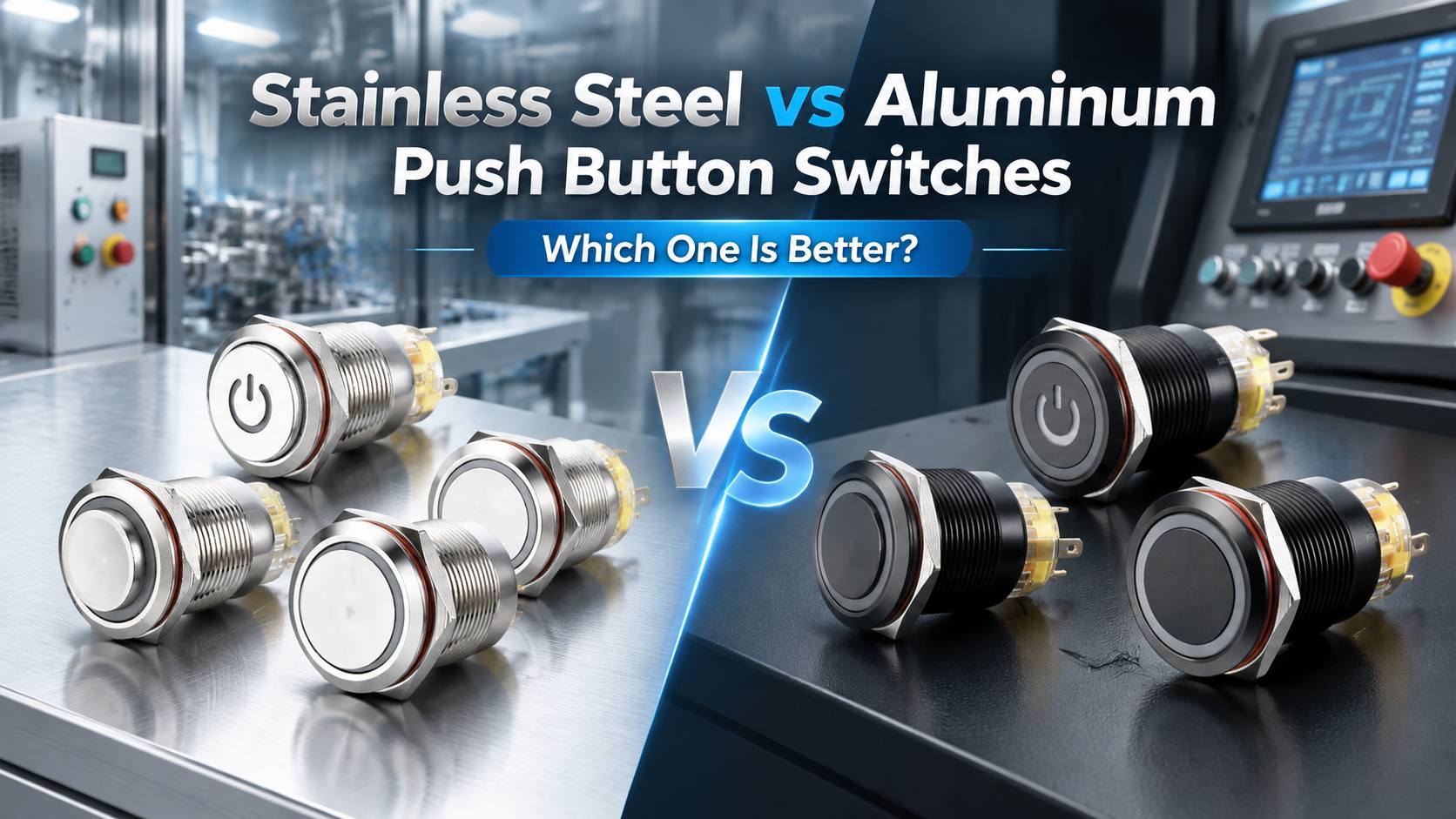 Stainless Steel vs Aluminum Push Button Switches: Which One Is Better?插图 Stainless Steel vs Aluminum Push Button Switches Which One Is Better