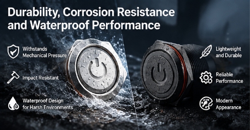 Stainless Steel vs Aluminum Push Button Switches: Which One Is Better?插图1 Stainless Steel vs Anodized Aluminum Push Button Switch Comparison